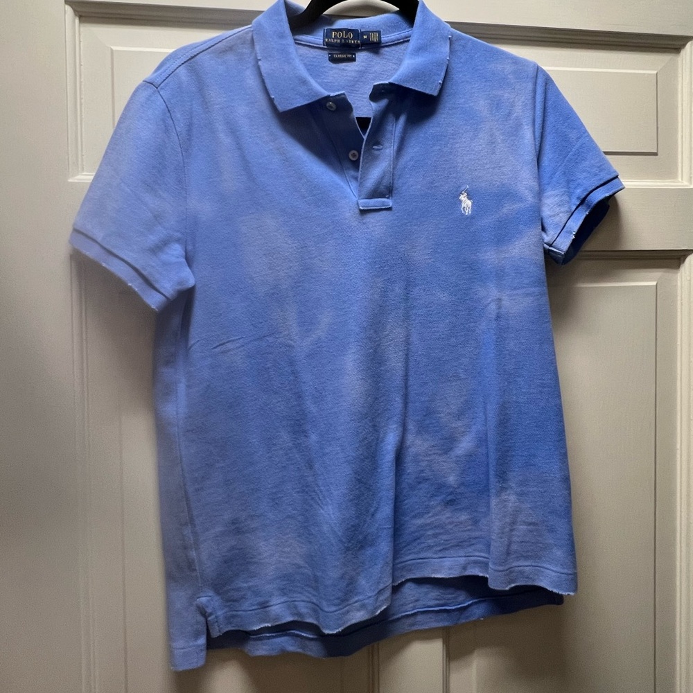 Ralph Lauren TieDye Distressed Classic Fit Polo Shirt